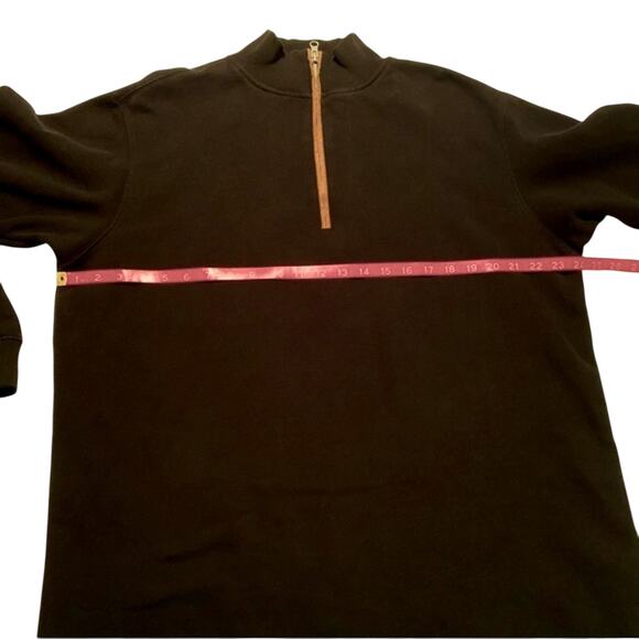 Woolrich Mens Boysen 1/4 Zip Shirt Large Faux Suede Elbow Patches & Zipper Welts - Picture 6 of 10